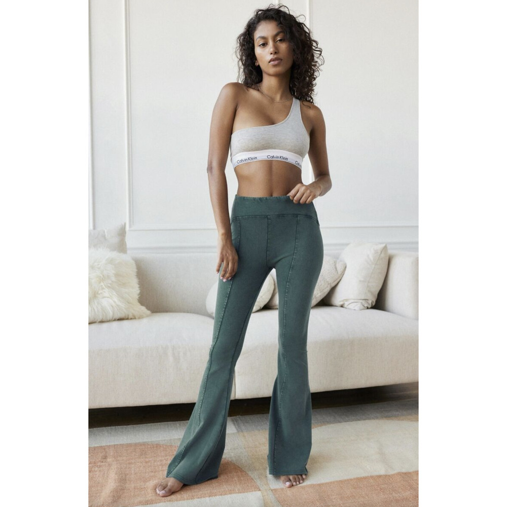 Urban Outfitters Green Boot Cut Flare Pants
